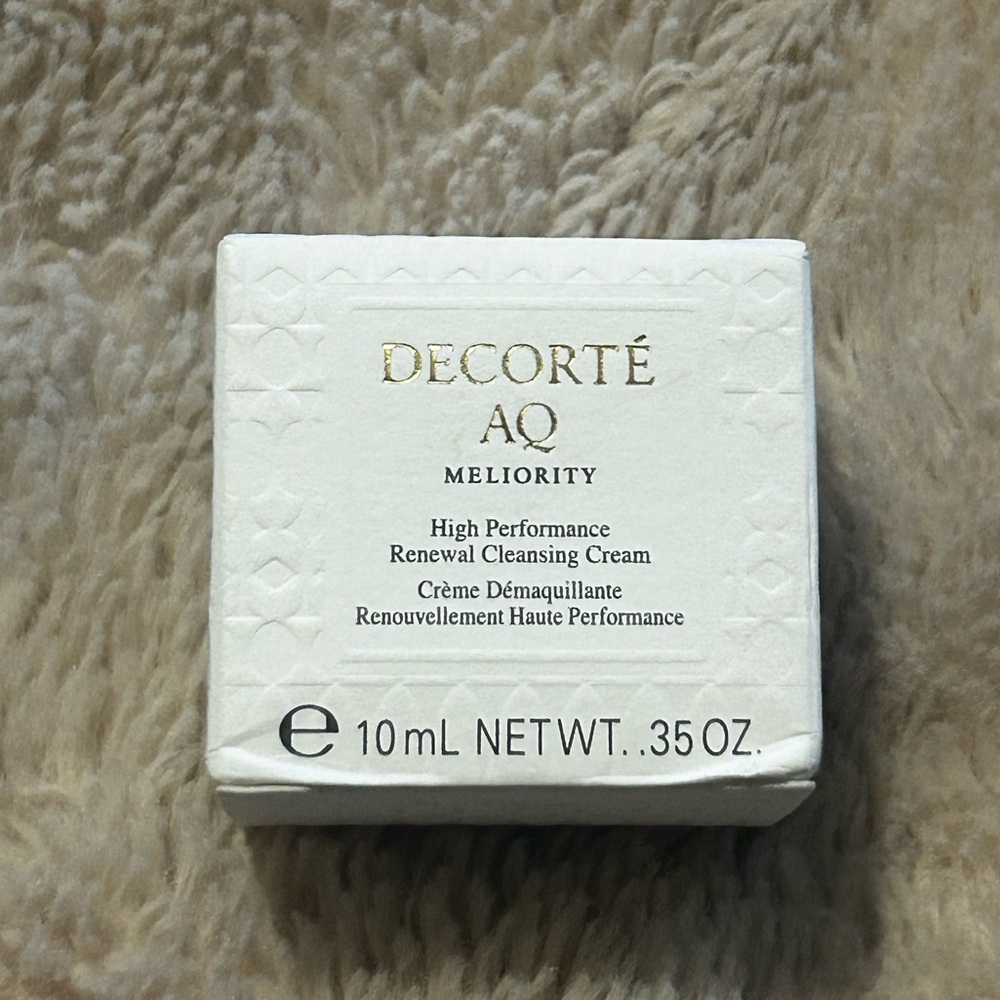 AQ Meliority High Performance Renewal Cleansing Cream 10ml 0.35oz Luxury Mini